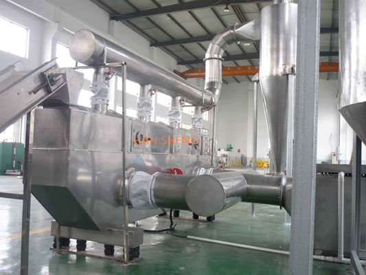 Secador farmacêutico horizontal contínuo da cama fluida