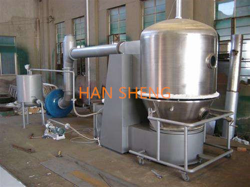 Secador da cama de ebulição do vertical da eficiência elevada/máquina secagem fluidos do leito fluidizado para o leite Juice Powder Granulator