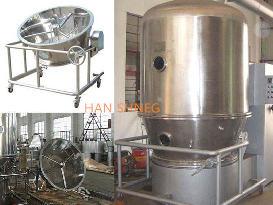 Secador da cama de ebulição do vertical da eficiência elevada/máquina secagem fluidos do leito fluidizado para o leite Juice Powder Granulator