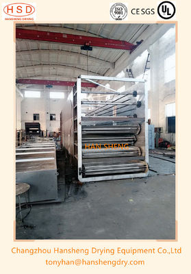 Tipo contínuo mandioca Mesh Belt Dryer do túnel do transporte nos gêneros alimentícios instudry