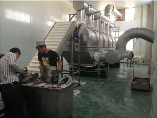 Secador contínuo da cama fluida da essência da galinha de SS316L